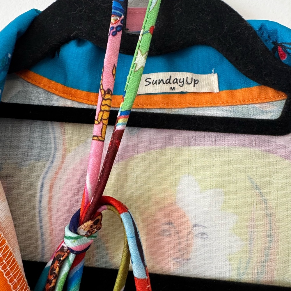 Sundayup Multicolor Printed Button-Front Mini Dre… - image 4